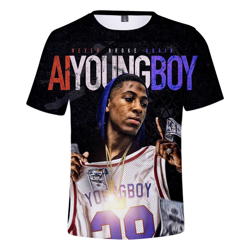 Hip Hop Rapper T Shirt Camisetas Hombre 3D Drucken Casual Kurzarm Streetwear Übergroßen T-shirt