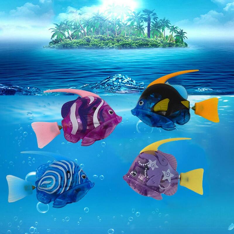 Electric Fish Animal Pets Fish Swim In Water Tank Bathtub Toy Fake Fish Electronic Toys Bath Toy Fish Fishing Decoration