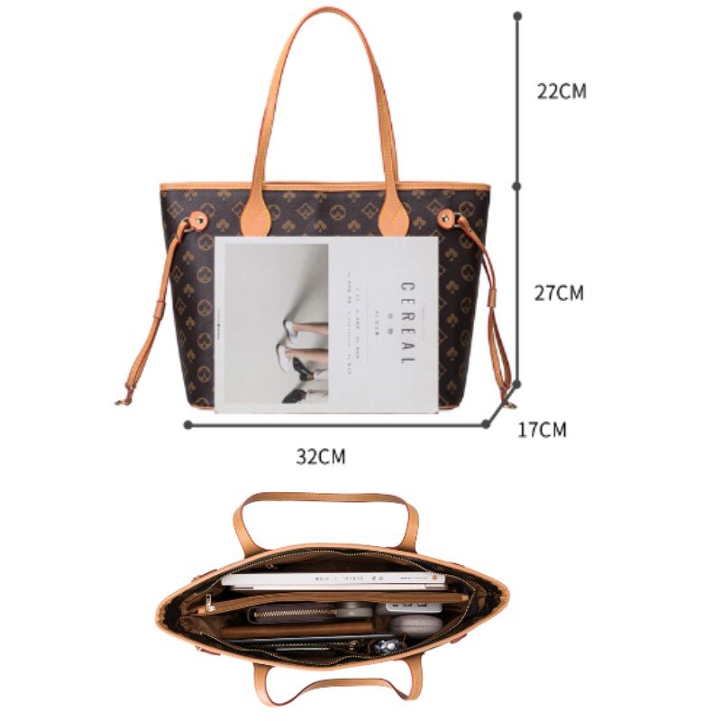 New Simple Shopping Bag Printed Tote Bag Shoulder Bags Handbag Large Capacity Picture Bag Big Bag Women Bag