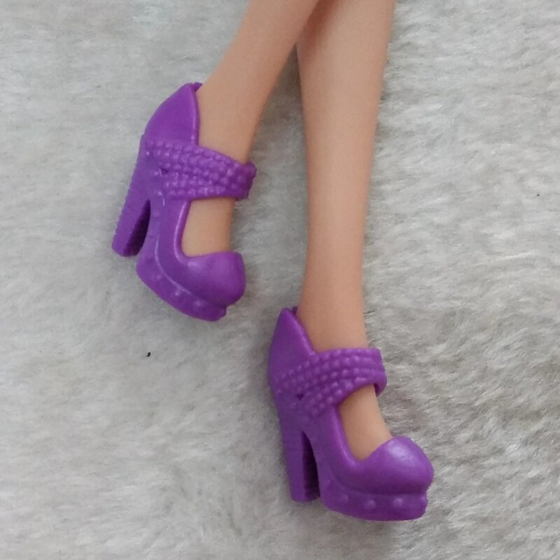 Sapatos para 30cm acessórios de boneca sapatos de salto alto sapatos de moda terno 2.2cm pés presente para a menina