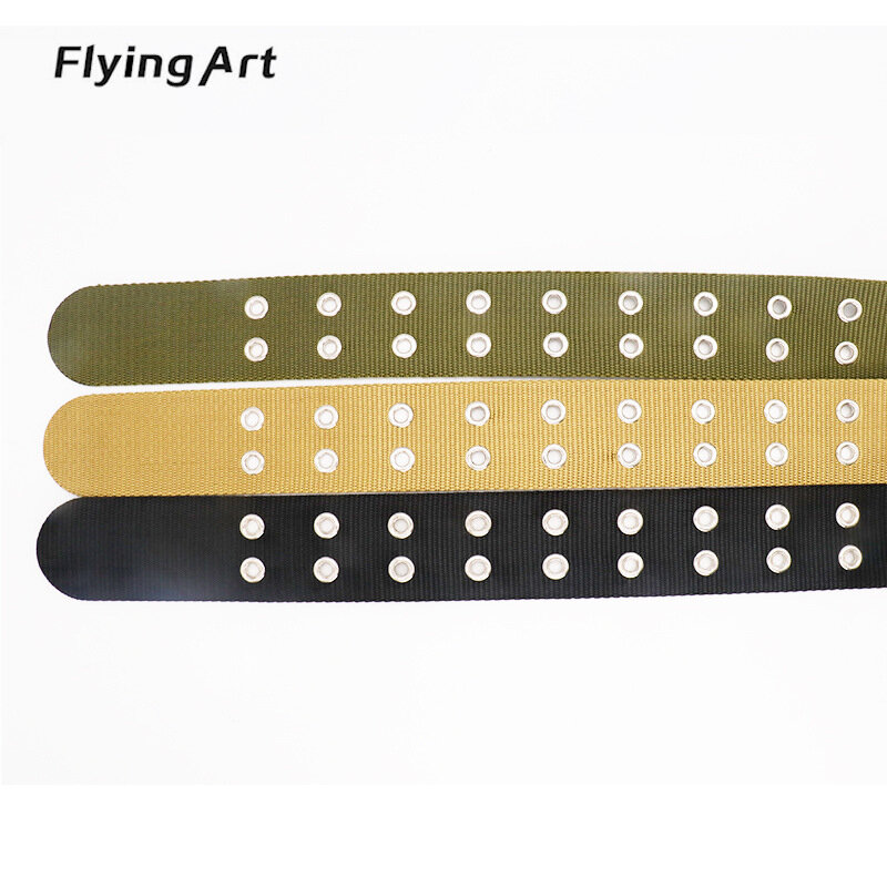 Flying Art-Cinturón Informal De Nailon Para Hombre Hebilla De Doble Anillo Para Pistola Liberación Rápida Moda Juvenil Para Mujer 