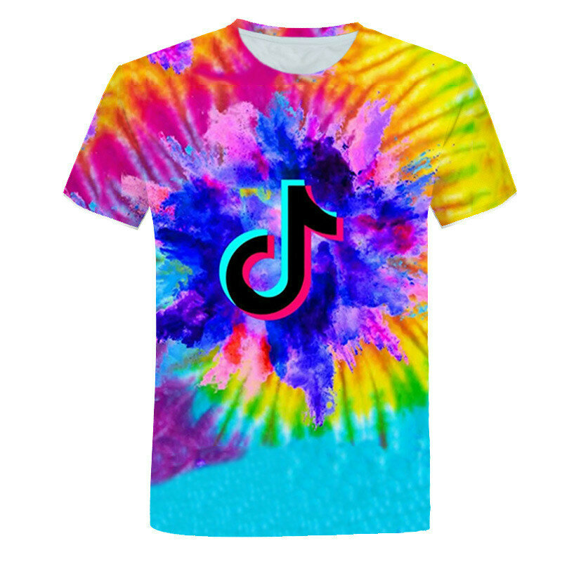 Camiseta de verano en 3D para niños y niñas, ropa divertida con estampado de música, camisetas de Hip-Hop, camisetas gráficas para adolescentes