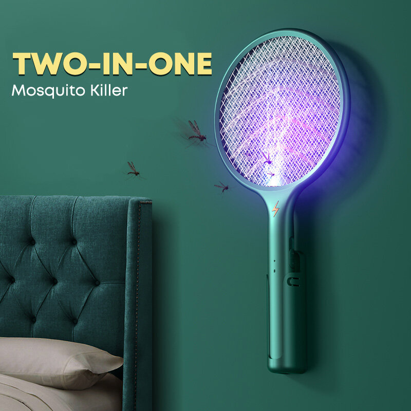 Anti Mosquito Swatter Rechargeable Mosquito Lamp Mosquito Swatter Kill Fly Bug Zapper Trap Outdoor Indoor Mosquito Killer Lamp