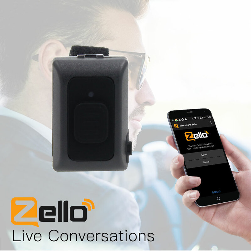 Wireless Bluetooth PTT Controller Hands-free  Walkie Talkie Button for Android IOS Mobile Phone Low Energy for Zello Work