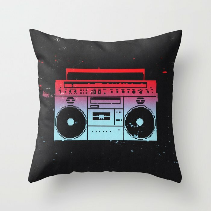 Retro cassettes Cushion Cover VHS Boombox Sofa Pillow Cases Bedroom Home Decor Car Office Decorative