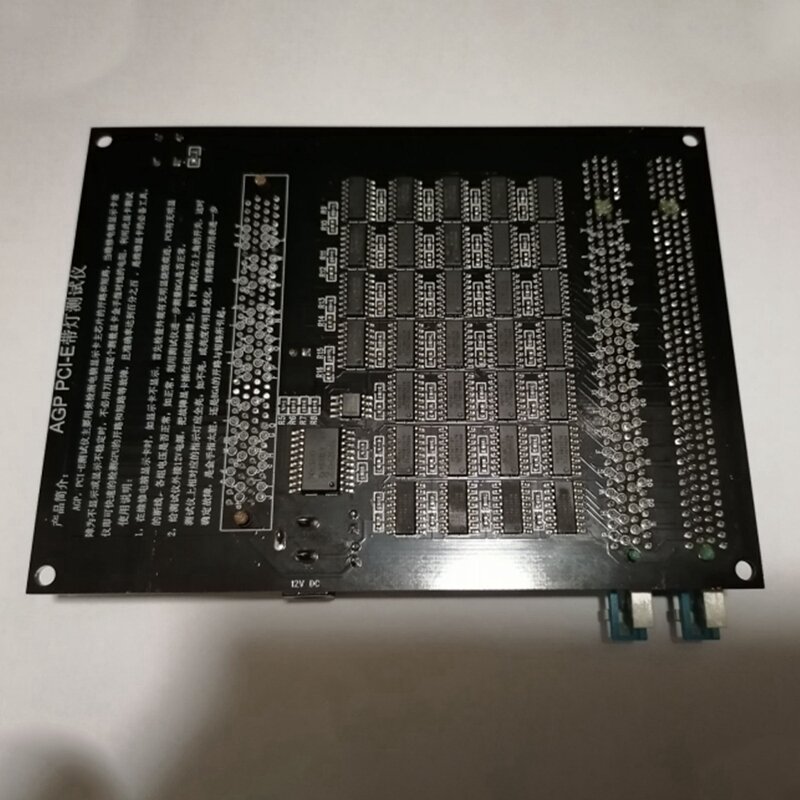 PC AGP PCI-E X16 Dual-Purpose Socket Tester Tampilan Gambar Video Kartu Checker Tester Kartu Gambar Alat Diagnostik