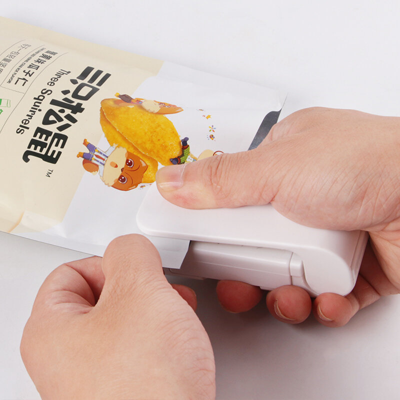 Kbaybo portátil mini aferidor do saco clipes aferidor do calor saco de armazenamento de embalagem de plástico mini aferidor de alimentos máquina de selagem com ímã