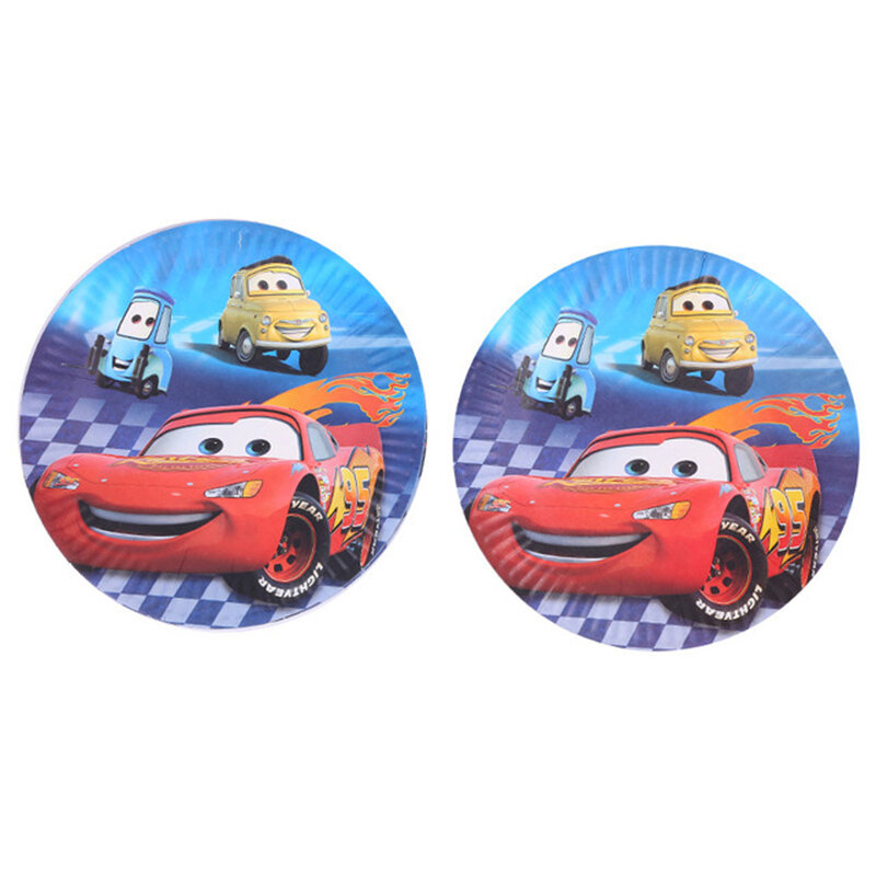 Cartoon Disney saetta McQueen Cars decorazioni per feste a tema stoviglie usa e getta piatti tazze bomboniere Baby Shower compleanno Supplie