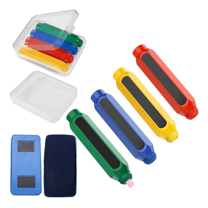 T8DB plastikowa kreda z gumką do tablic dla nauczycieli malowanie dzieci pisanie do szkoły w domu