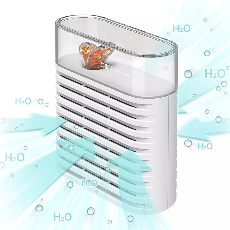 NEW Xiaomi SOTHING Portable Air Dehumidifier Rechargeable 150ml Reuse Air Dryer Moisture Absorber Bionics Design Small Size