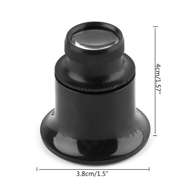 3X 5X 10X 15X 20X Jeweler Watch Magnifier Tool Portable Monocular Magnifying Glass Loupe Lens for Eye Magnifier Len Watchmakers