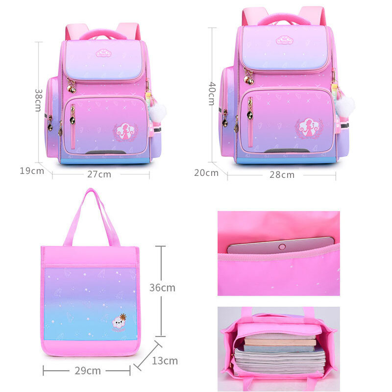Beautiful Princess Girl Backpacks Light Weight School Bags for Students Big Capacity Children Backpack Kids Bags  Mochilas
