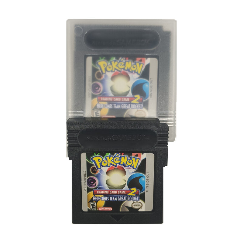 Pokemon Series NDSL GB GBC GBA การ์ดเกม2เกมคอนโซลการ์ดคลาสสิกที่มีสีสันรุ่นภาษาอังกฤษ