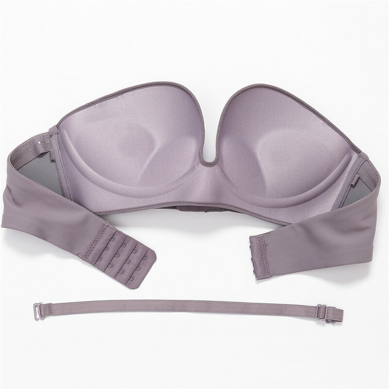 Voorsluiting Sexy Push Up Bh Vrouwen Onzichtbare Bras Ondergoed Lingerie Voor Vrouwelijke Brasserie Strapless Naadloze Bralette Abc Cup