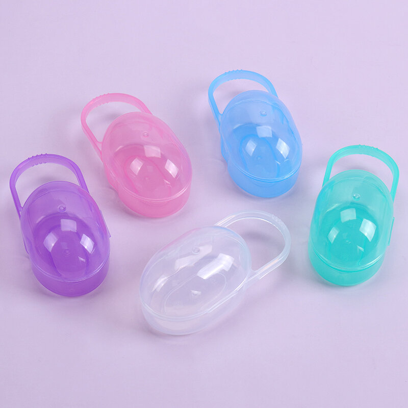 1PC Soother Container Holder Pacifier Box Baby Pacifier Box Travel Storage Case Safe Holder Pacifier PP Plastic Box
