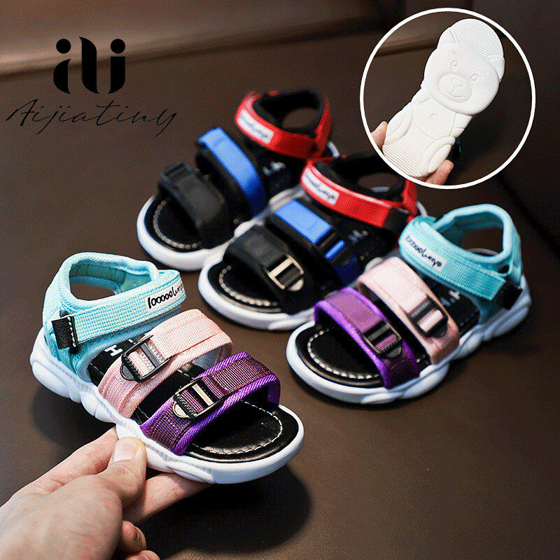 Colourful toddler girl sandals summer kids shoes Casual Sport sandals for children soft Beach Sandals baby boys 2020