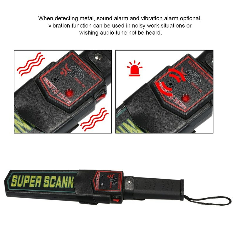 Portable Handheld Metal Detector Security Super Scanner