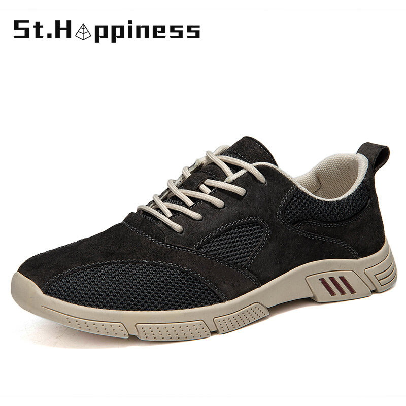 2021 Men Handmade Casual Shoes Luxury Brand Mesh Sneakers Breathable Slip-on Loafers Moccasins Classic Driving Shoes Big Size