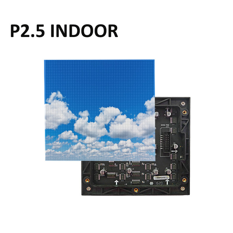 Módulo led P2.5 a todo color, panel de pantalla led interior rgb de 160mm x 160mm, 64x64 píxeles, 2,5mm
