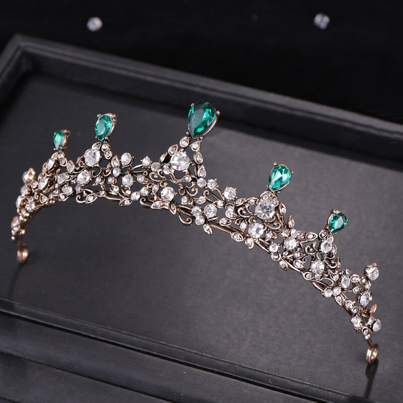Baroque Tiaras and Crowns Shining Rhinestone Headbands for Women Girl Bride Wedding Hair Accessories Headpieces Princess diadema