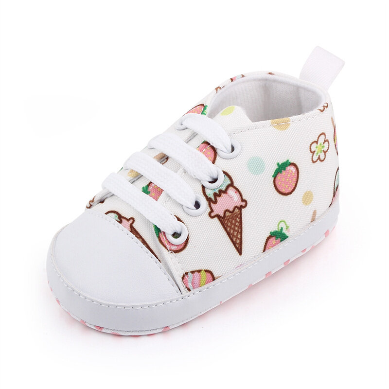 Zapatos de lona para bebé recién nacido, primeros pasos, niño pequeño, informal, zapatos para bebé, zapatillas sólidas de estrella, suela antideslizante suave de algodón