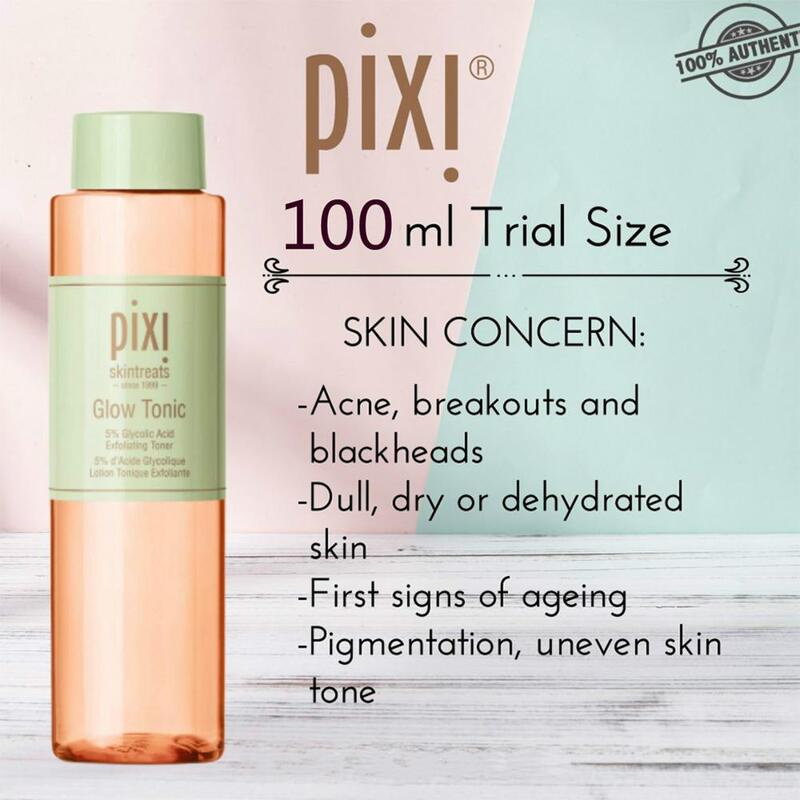 Pixi 5% ácido glycolic brilho tônico hidratante óleo-controle essência toners adstringent para maquiagem feminina cosméticos para rosto