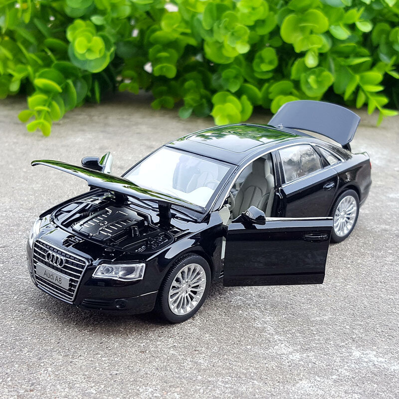 Audi A7 A6 modèle de voiture Traction Arrière Blanc Alliage enfants jouets véhicules pour Sport RS HUNT