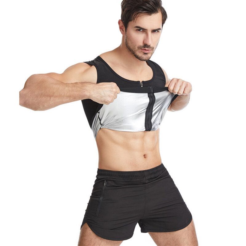 Shapewear Männer Taille Trainer body shaper Anzüge Schweiß Tank Tops Body Shaper Abnehmen Unterwäsche Kompression Workout Korsett