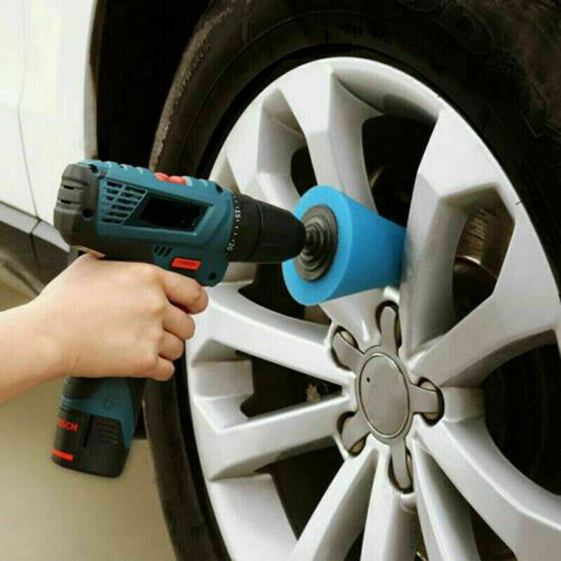 Car Wheel Hub Polish Buffing Shank Polishing Sponge Pad Calm Auto Tools Cleaning Supplies Car Detailing Tools
