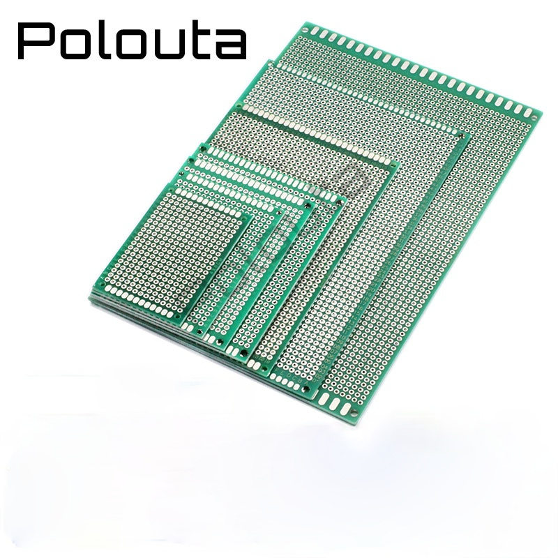 Placa de circuito de placa de cobre de baquelita, placa de protección de condensador de fibra rota, doble cara, 12x18, 2,54mm, PCB