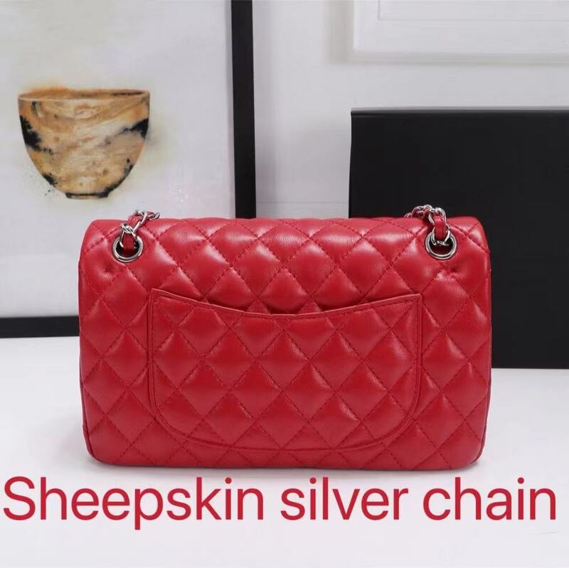 2021Classic hot style female luxury, high-end leather rhomboid design counter hardware original quality cross-body bag