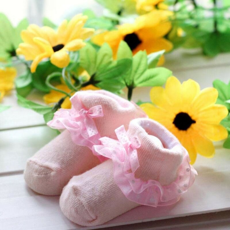 Calcetines tobilleros de algodón peinado para bebé, calcetines para bebé y niñas con lazo, botas suaves para bebé, Estilo Princesa, accesorios para bebé