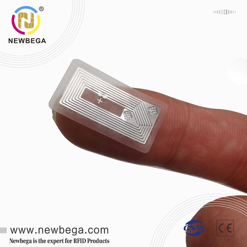 NTAG213 رقاقة NFC ملصق ، 10*20 مللي متر تسمية عالمية صغيرة الحجم ، ودعم عنوان URL الكتابة Inisde ، 13.56MHZ تتفاعل مبرمج العلامة