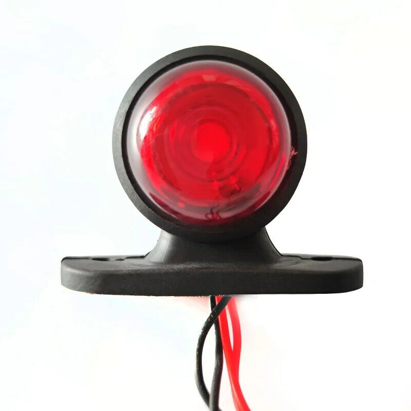 Luz LED de posición lateral para coche, luz de advertencia de señal de giro blanca y roja para camión, caravana, 10-30V