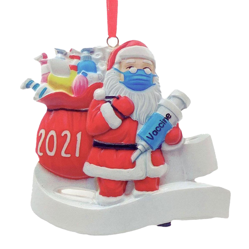 2021-2022 Christmas Ornament Santa Claus Decorate Xmas Tree Hanging Pendant F9K1 Christmas Pendant Drop Ornaments
