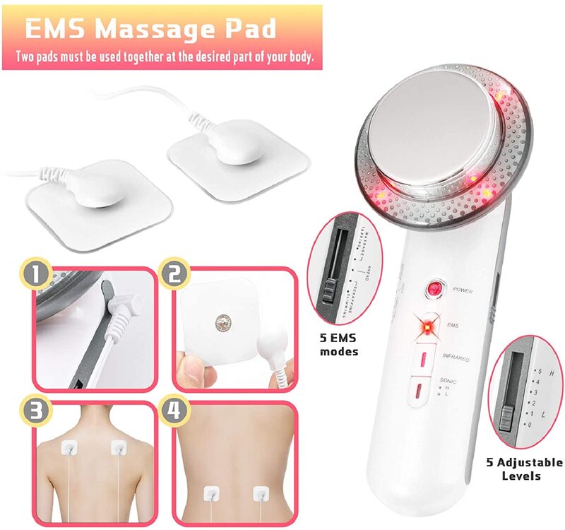 3 In1 Ultrasone Cavitatie Vetverbranding Afslanken Cellulitis Machine Massage Gezicht Been Arm Anti Cellulite Ems Body Massager