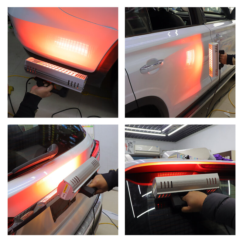 herramienta de reparación de pintura coche color infrarrojo luz de secado lámpara de endurecimiento 2 x 1000 W portátil de infrarrojos secador de pintura para el cuerpo del coche onda corta