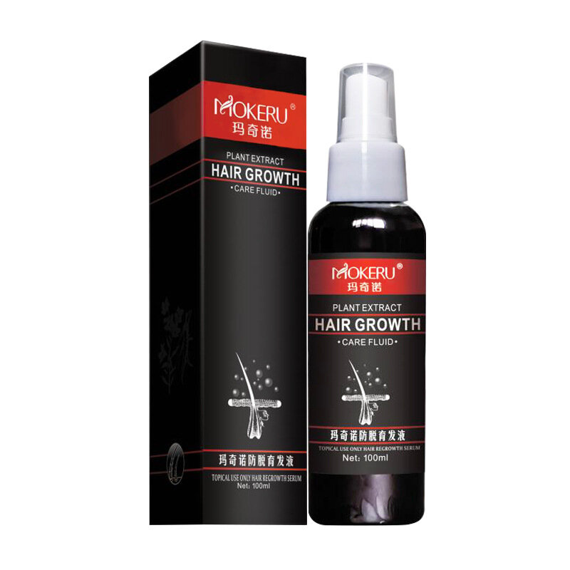 Mokeru-aceite de ricino Natural para hombres, aceite de crecimiento rápido del cabello, tratamiento para la calvicie, 100ml