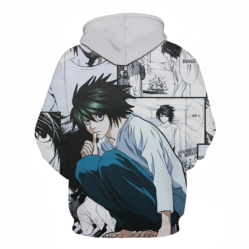 Death Note bluzy mężczyźni Anime bluza z kapturem kobiety Cosplay sportowy sweter bluza z kapturem Harajuku wiosna moda hip-hopowy Top męski