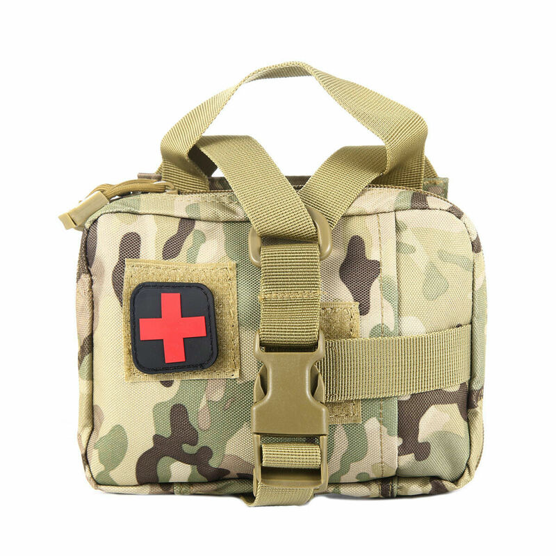 Kit de primeros auxilios táctico EMT médico, equipo de supervivencia para el exterior, Molle, bolsa extraíble