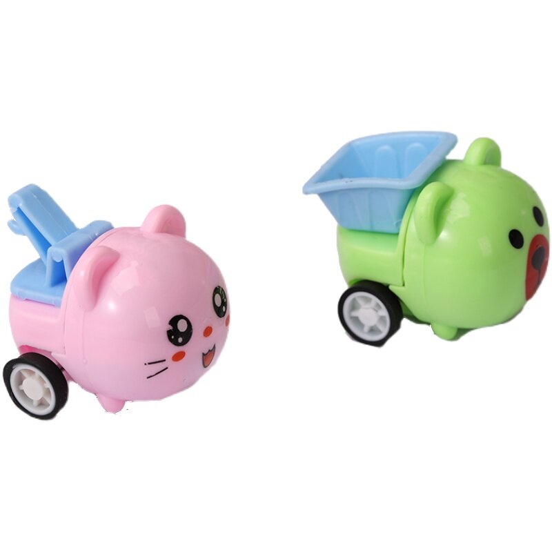 1 uds/6 uds atrás juguetes autobús de fricción camión de juguetes de los niños niño regalo GYH coche auto de carreras para niños bebé Mini coches de dibujos animados