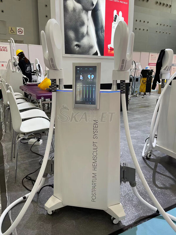 2021 Newest Portable Fat Burning EMS Electromagnetic Energy ABS Body Contouring EMSlim Beauty Machine