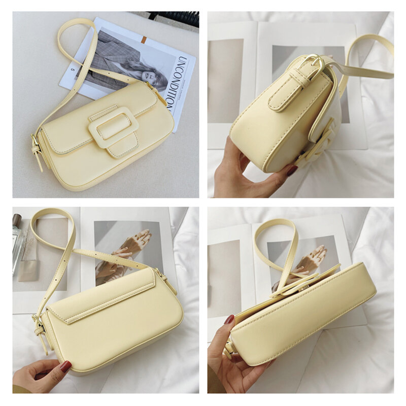 Crossbody Shoulder Bags for Women 2021 High-quality fashion Leather Solid color Female Designer Bags Simple Ladies Messenger