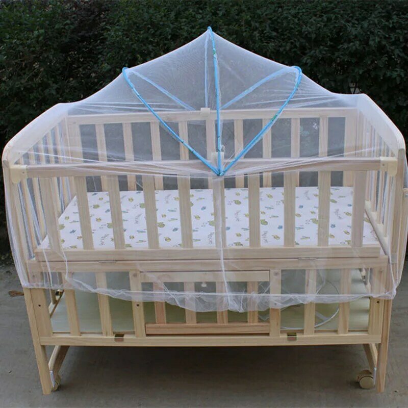 Berço do bebê cama malha mosquiteiros dobrável infantil verão ao ar livre em arco mosquitos rede de controle inseto net para criança berço capa