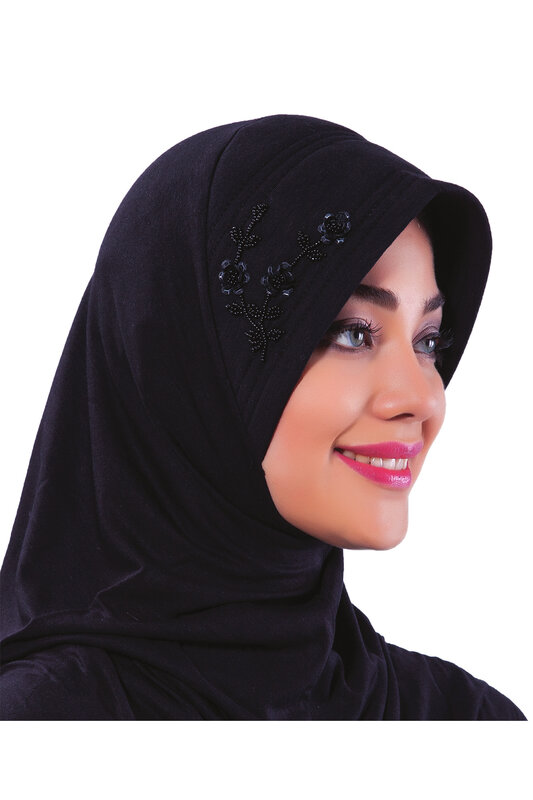 2022 New Fashion Bamboo Plug & Use Bead Ready Made Turban Hijab Bonnet Scarf Cancer Cap Special Women Product Beret bandana Shawl Muslim Chemo All Season Rib Pearl Prayer Head