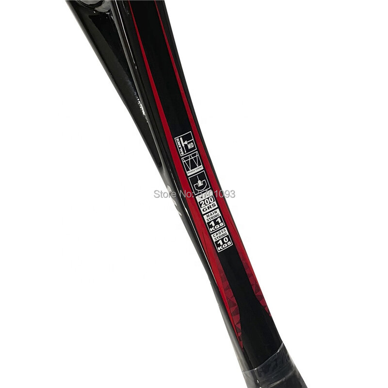 Raqueta de Squash Speedminton de grafito puro, tamaño completo con cuerdas duraderas, bádminton de velocidad Crossminton