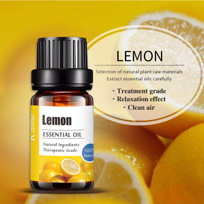 Oli essenziali naturali puri al 100% per diffusori di aromaterapia lavanda eucalipto menta limone solubile in acqua allevia essenza di Stress