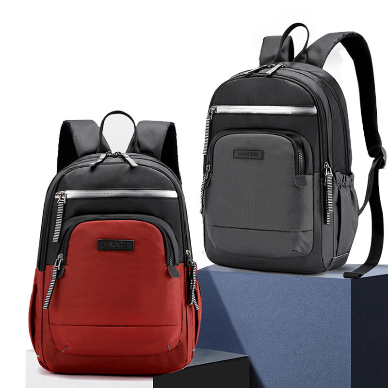 Mochila de viaje para hombre, bolso de hombro multifuncional de gran capacidad para ordenador, bolso impermeable para estudiantes
