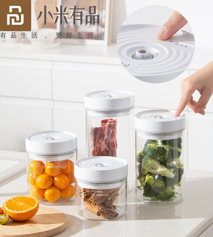 New BUD Automatic Pumping Air Vacuum Freshness Box Intelligent Constant Pressure Food Storage Container Portable Food Sealed Box