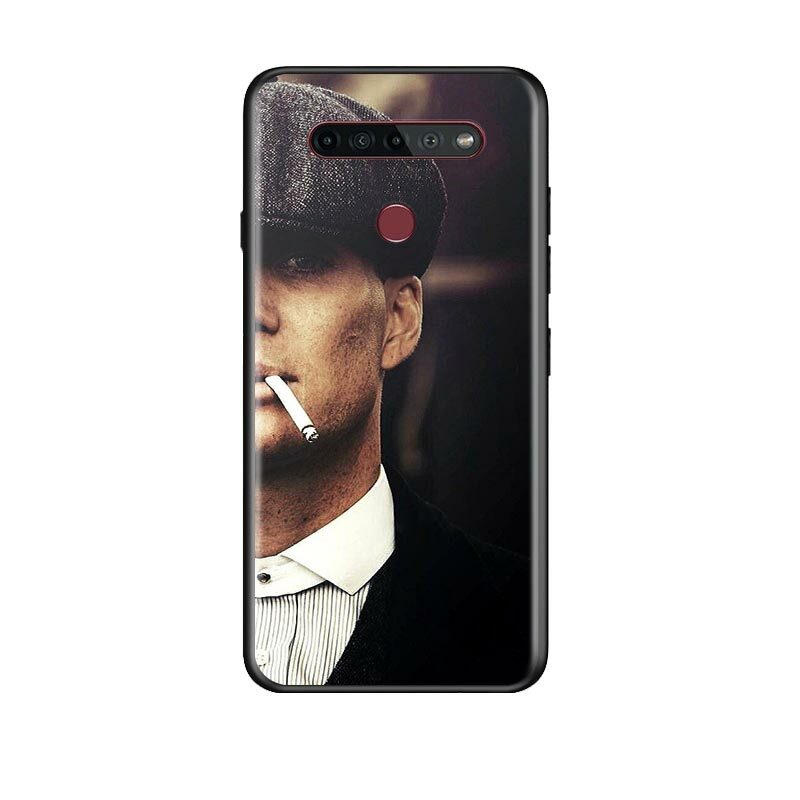 Gangster – coque de téléphone portable noir souple, Tommy Shelby, pour LG G8 V30 V35 V40 V50 V60 Q60 K40S K50S K41S K51S K61 K71 K22 K31 K42 K92 ThinQ